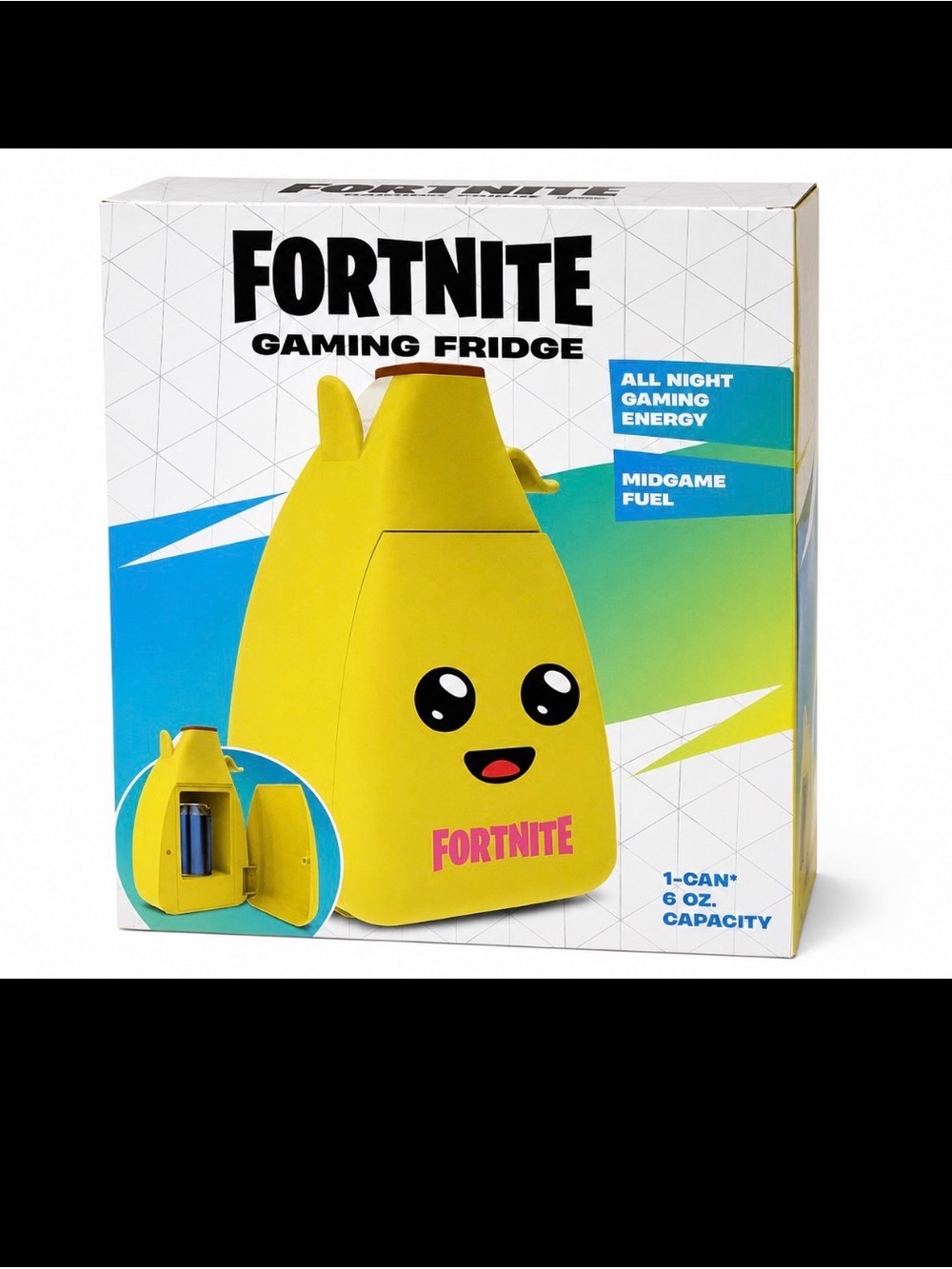 Yellow Gaming Fridge – Portable 6 oz Cooler